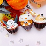 ハロウィンなカップケーキ(帽子目玉おばけ)