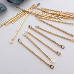 【50本入り】スティック コネクター バーコネクター ニッケルフリー ライトゴールド 30mm ct013