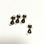 黒猫さん　にゃんこチャーム　４個セット