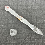 サマーセール 8月31日迄【手触り重視 スリガラスペン】プリケツ 雪だるま 本に掲載品