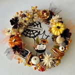 早割価格 🎃■30cm ハロウィンリース (No.23~1) 