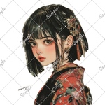 オリジナル　人物ステッカー　5枚セット