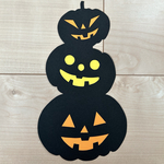 ハロウィン　ジャックオーランタンシルエット　壁面飾り