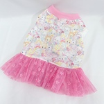 38.54.30翌日発送♡メルヘンアニマルチュチュワンピースピンクピンクフレブル服フレンチブルドッグパグ服