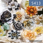ラストS413★wait for a flower to bloom★PET素材シール6種類セット
