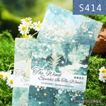 S414★the wind speaks in the woods★和紙素材背景シール4種類セット