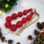 ・HNTK・・・フェルトボール　レッド　N0356