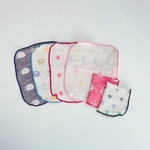 6重ガーゼハンカチ①定番柄♡お名前刺繍できます