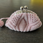 チャーム付きおばあちゃんが作ったがま口財布👛
