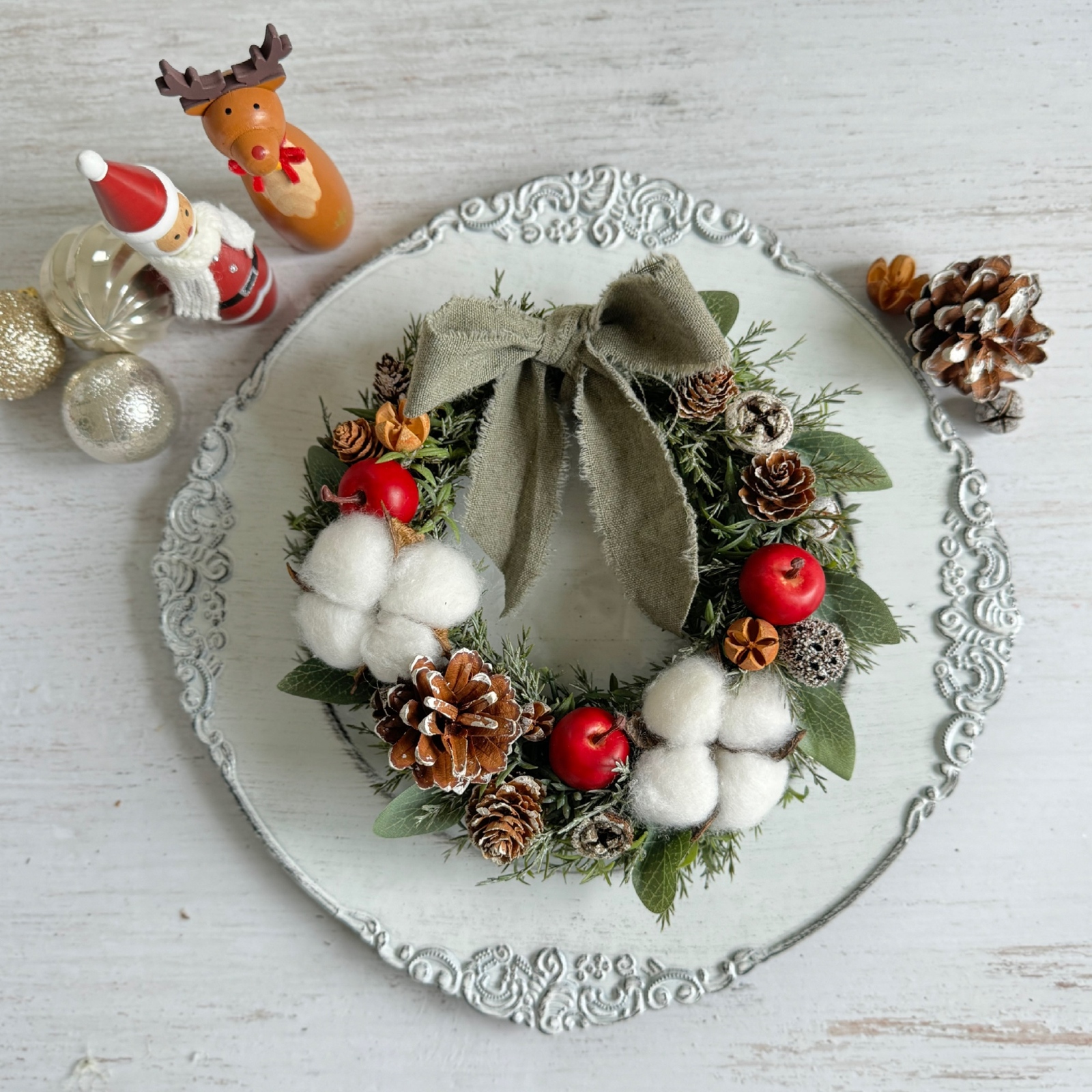 ドライフラワーミモザ リース 5f151eb5bf671f960ff1b42c668294