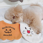 【小型犬サイズ】2枚セットハロウィン名入れ♪ ハロウィン おばけスタイ　かぼちゃスタイ　セット うちの子 スタイ犬 猫　名入れ刺繍　犬用スタイ