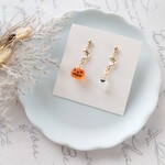ハロウィン×月　ピアス/イヤリング