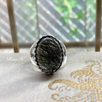 ✨ヨーロピアン・アンティーク調リング〜トルマリン・イン・クォーツ！