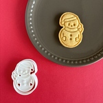 雪だるま【ニット帽】クリスマス　　【クッキー型】