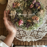 Newஐ⋆*紫陽花と可愛いお花たちのリースஐ⋆*21㎝