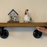 インダストリアル壁掛けシェルフ