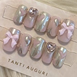♥ぷっくりハート×ミラー ジェルネイルチップ♥