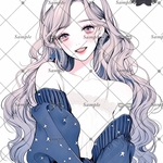 【H60】teatea.オリジナル 人物ステッカー