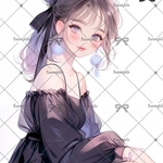 【H92】teatea.オリジナル 人物ステッカー