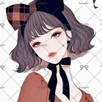 【H287】teatea.オリジナル 人物ステッカー