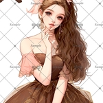 【H440】teatea.オリジナル 人物ステッカー