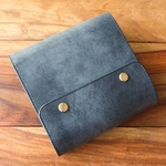  【K様オーダー品】　ミニ６ システム手帳 Black【Square Flap】