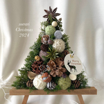 【再販18】2024ver. クリスマス　スタンド型　あったかcuteなXmasツリー❤　グリーン