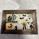 ハロウィン　刺繍置き型ミニフレーム