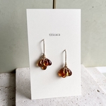 こっくり色✳︎ブランデーシトリンの【チャーム】【ピアス】【イヤリング】