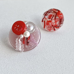 《NEW》「ドラマチックレッド」なレジンピアス