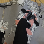 ハンドメイド*文庫本＊バランスを取る魔女とぼくちゃん