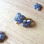 ＊Spica＊ Navy 〈タイルイヤリング・ピアス〉