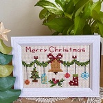 [再販]クリスマスの刺繍フレーム(ベル)