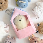 p夢のマイホーム　（ぬいぐるみ用お家型ポーチ）ピンク