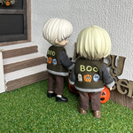 ハロウィン刺繍のジャンパー(ブロンズボタン)