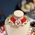 EMY's Gallery 猫襟 ワンちゃん襟 首輪 カギ編み 犬襟 つけ襟 クリスマス スタイ ネックレス