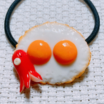  【NEW】双子目玉焼きタコさんウインナー🍳🐙ヘアゴム