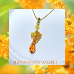 金木犀咲いた　ネックレス　#minne_new #Swarovski