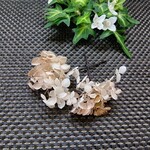 あじさい　２本　ブリザーブド　ホワイトゴールド　成人式　結婚式　七五三　和装　卒業式　ヘアアクセサリー　髪飾り　