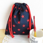 カッコ可愛い♪星柄☆給食袋・コップ袋
