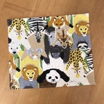 ランチョンマット　25×30 うつ伏せアニマル