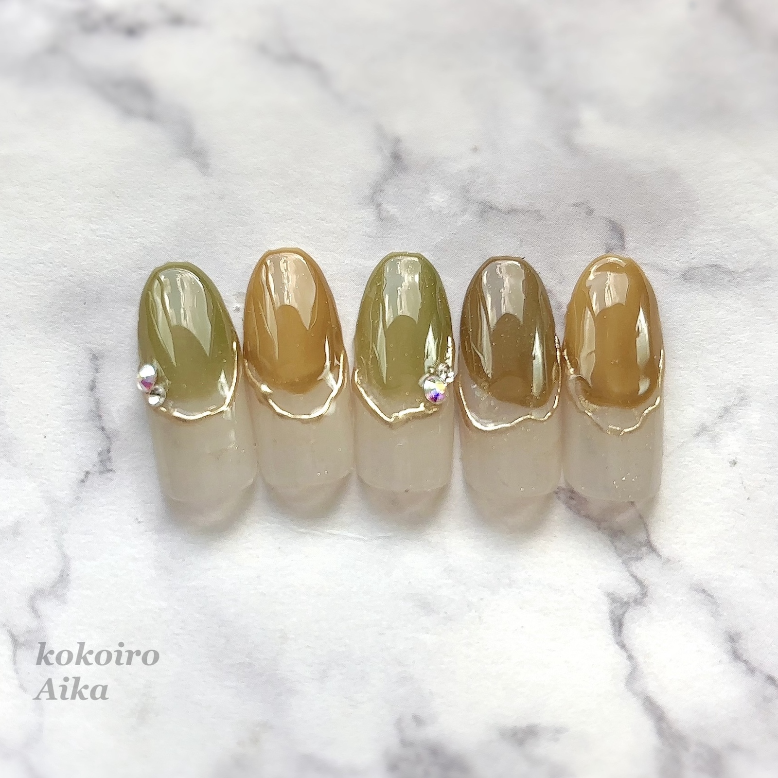 【ayupan】ネイルチップ 3点 ネイルチップ ネイルチップ（つけ爪） bulankuku 通販 6432916