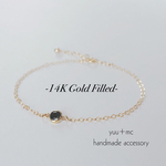 【14kgf】black*CZ bracelet 