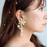 【#269ピアス 】ブライダルピアス　フォトウェディング　おおぶりピアス　ブライダル　ウェディング　ブライダルアクセサリー　ピアス　イヤリング　パール　結婚式　前撮り