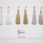 さらさらタッセルのパールピアス/イヤリング:3色 PFF5-2 Bacchus.