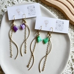 💚ミニハートの揺れるピアス