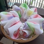 【再販】ちりめん生地の大きなシュシュ