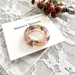 レジンとドライフラワーのリング💍/13号指輪