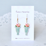 ⁂ 10/14(月)21:00発売 ⁂ 苺 パフェ ＊ ピアス /イヤリング  【 Rachel Club ×  fushime 】