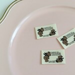 【新登場】大人気！布タグ　タグ　コットンタグ　くまさん